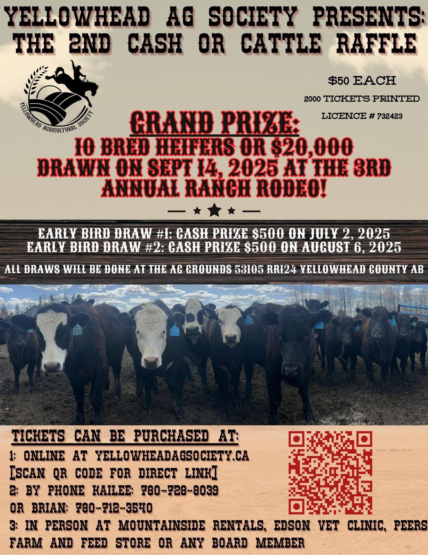 2nd Cash or Cattle Raffle
