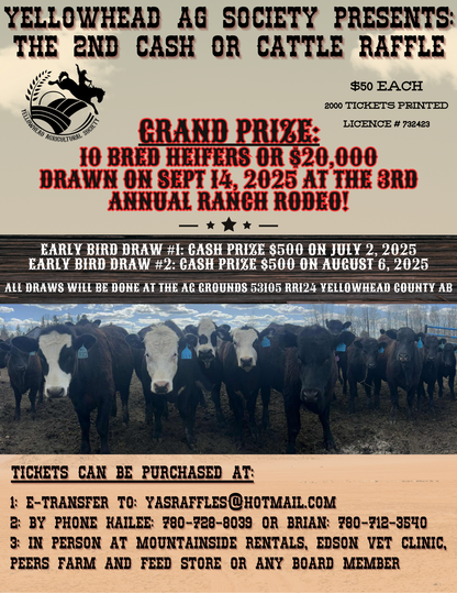 2nd Cash or Cattle Raffle